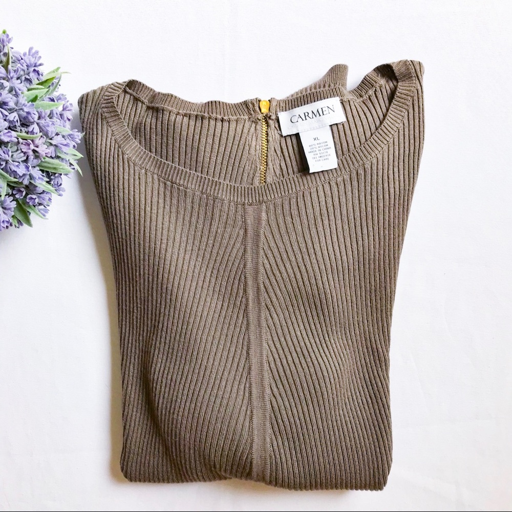 Carmen Carmen Marc Valvo Sweater Size XL - Picture 3 of 4